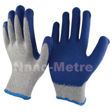 NMSAFETY pas cher recycler latex gants de travail 10 jauge polycotton doublure latex gant de sécurité